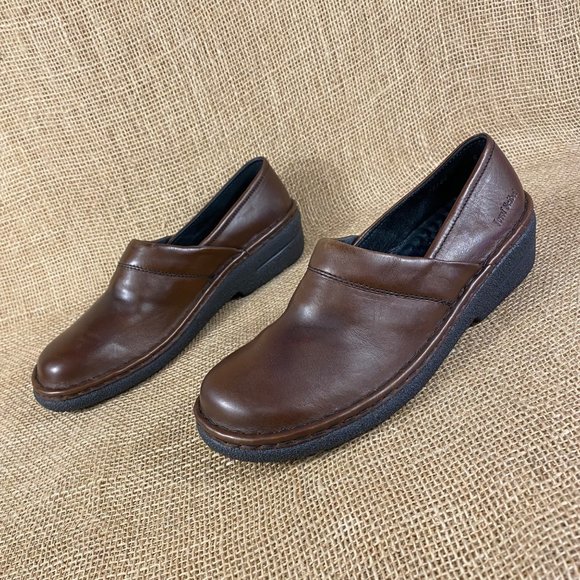 Josef Seibel Shoes - josef seibel slip on shoes loafers clogs brown leather air cushion women size 10
